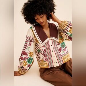 FARM Rio Florisbela Buttondown Top